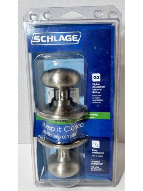 Schlage Other - Schlage Plymouth Satin Nickel Passage Lockset 1-3/4 in.